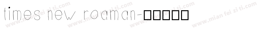 times new roaman字体转换
